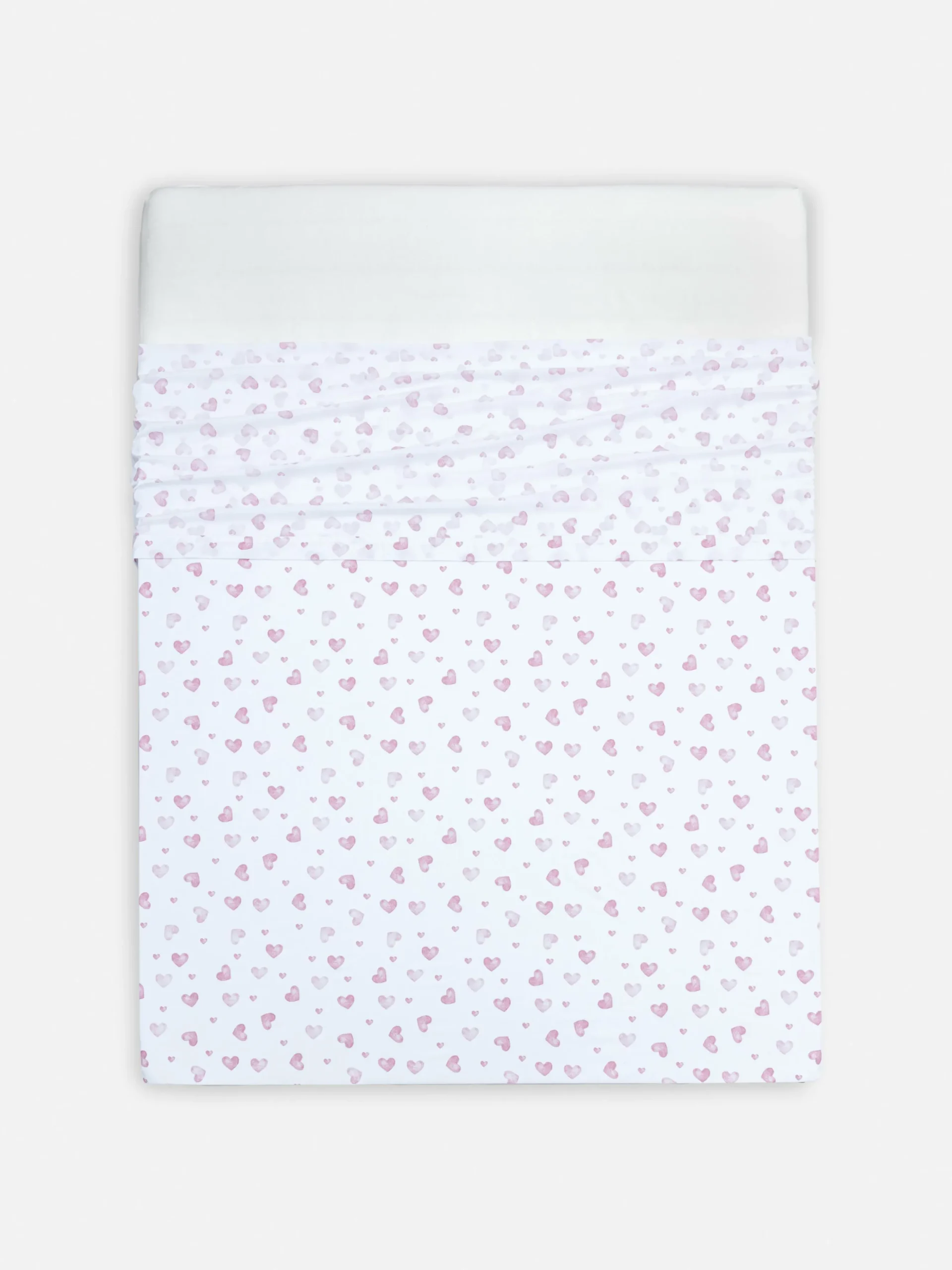 Sábana Encimara Para Cama Doble Con Corazones