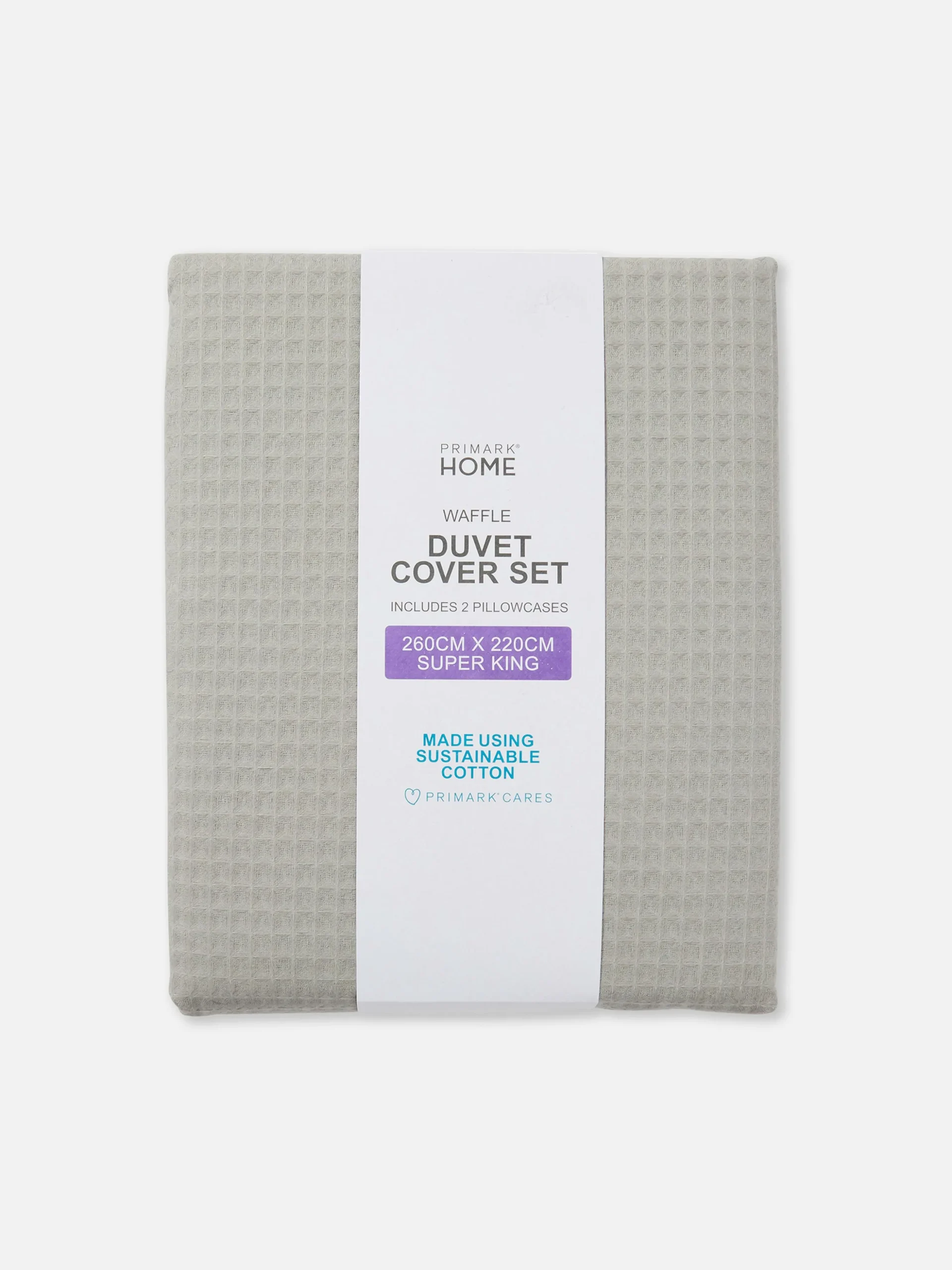 Set De Funda Nórdica Super King Size En Gris