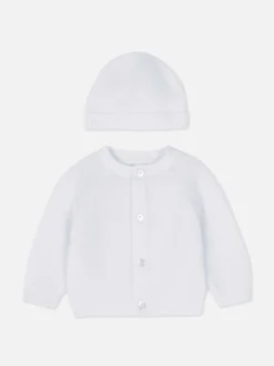 Set De Rebeca Y Gorro Para Bebé