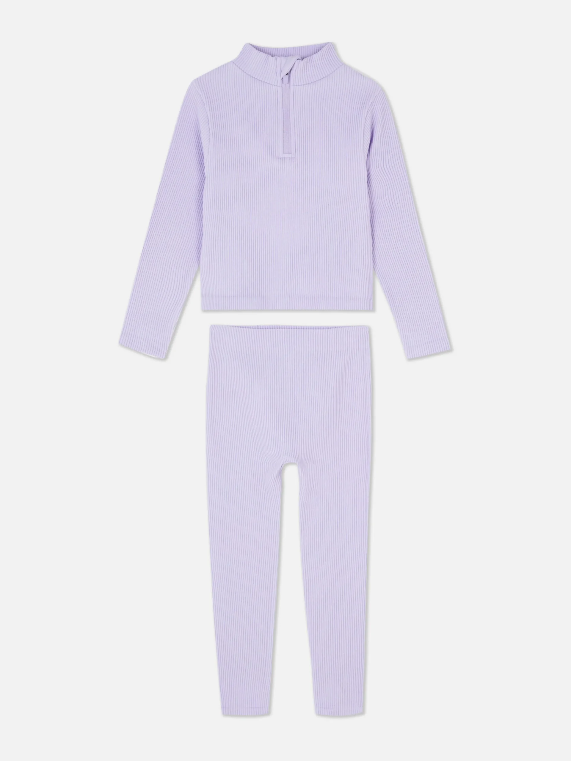 Set De Top Acanalado Sin Costuras Y Leggings