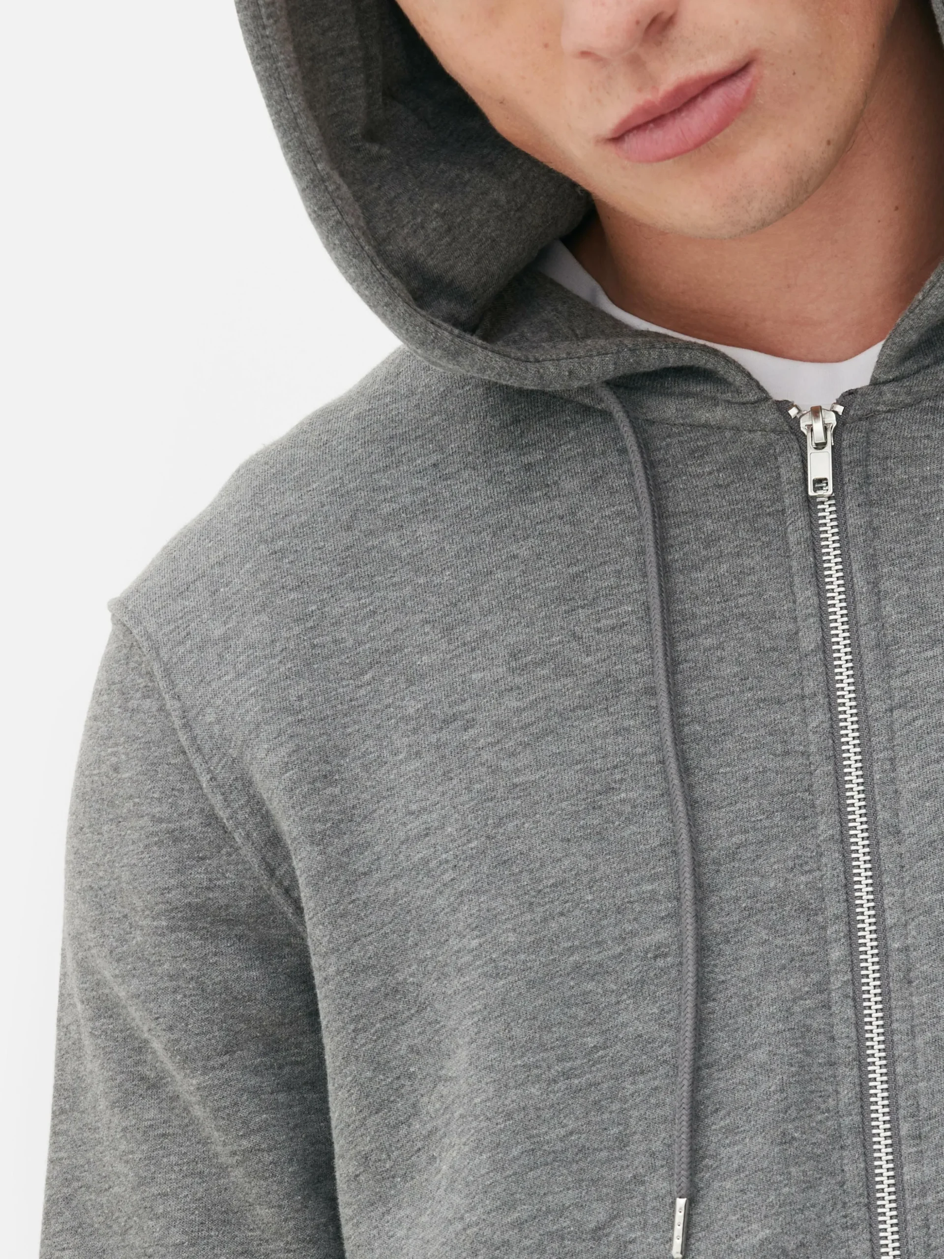 Sudadera Básica Con Capucha Y Cremallera