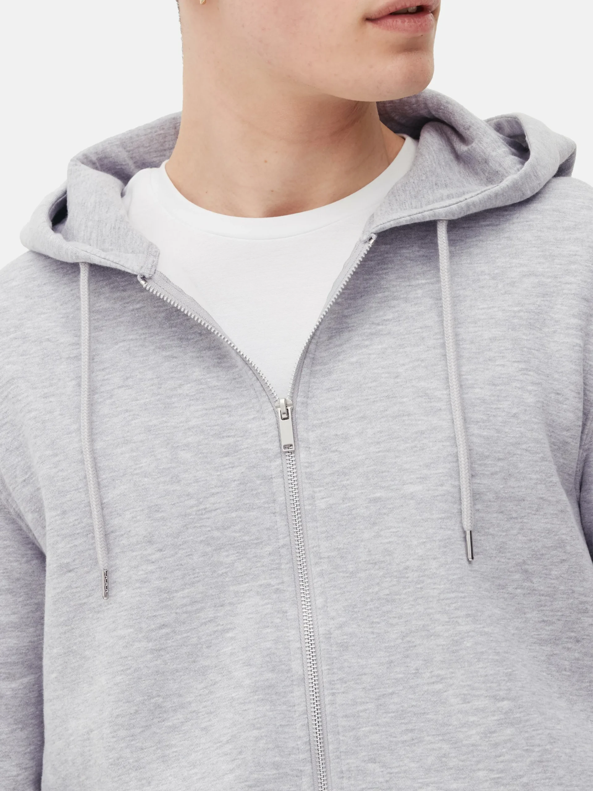 Sudadera Básica Con Capucha Y Cremallera