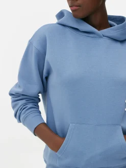 Sudadera Con Capucha Básica Sin Cierre