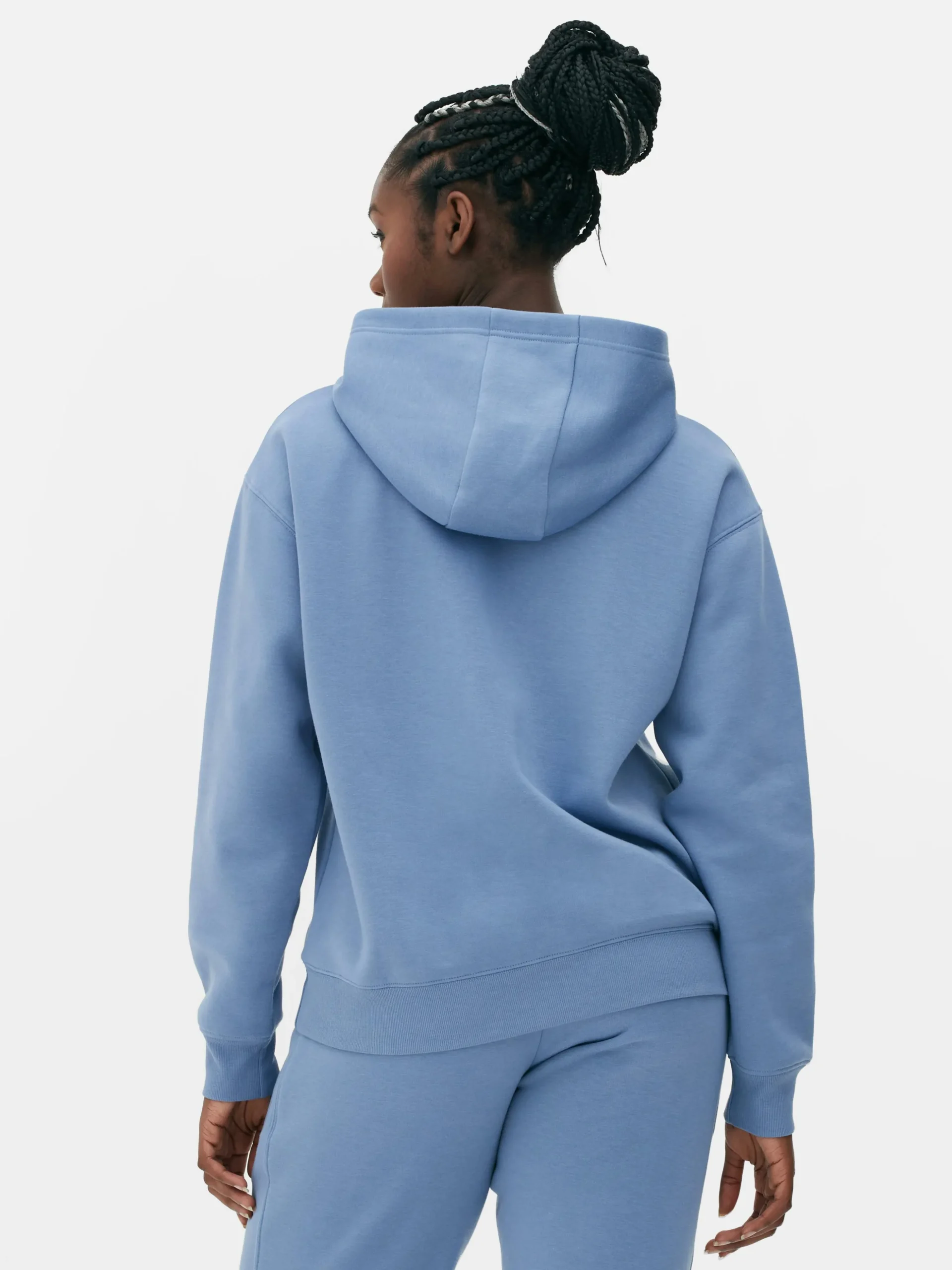 Sudadera Con Capucha Básica Sin Cierre