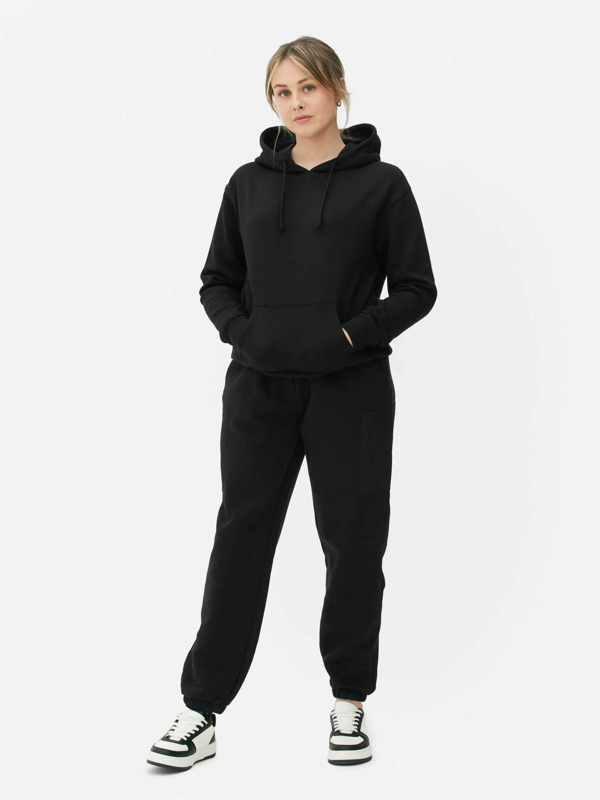 Sudadera Con Capucha Básica Y Cordón De Ajuste