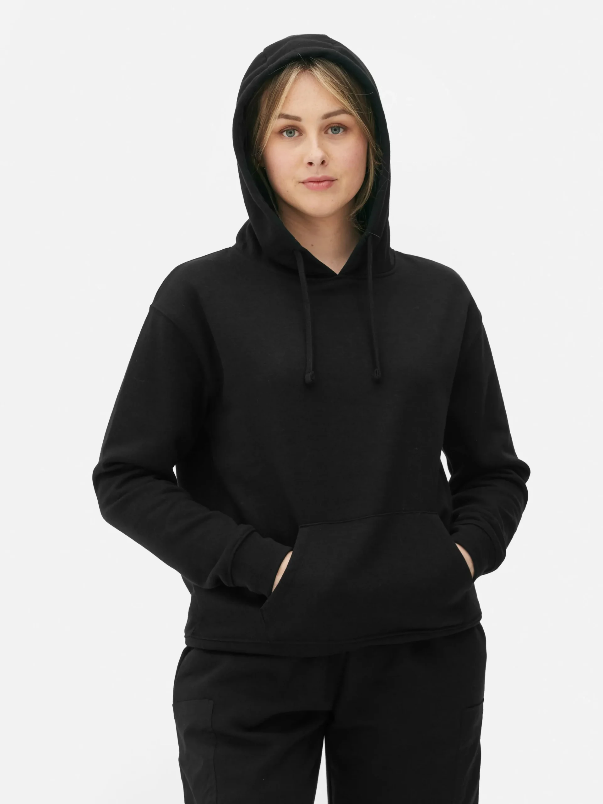 Sudadera Con Capucha Básica Y Cordón De Ajuste