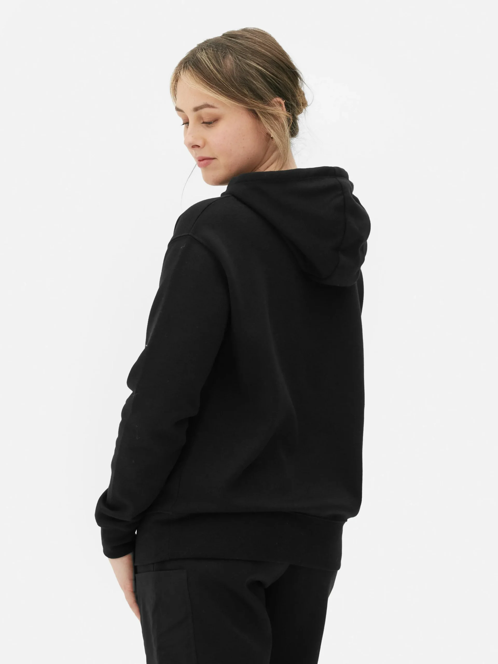 Sudadera Con Capucha Básica Y Cordón De Ajuste