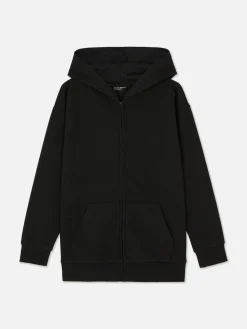 Sudadera Con Capucha, Cremallera Y Textura Para Niño