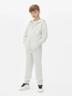 Sudadera Con Capucha, Cremallera Y Textura Para Niño