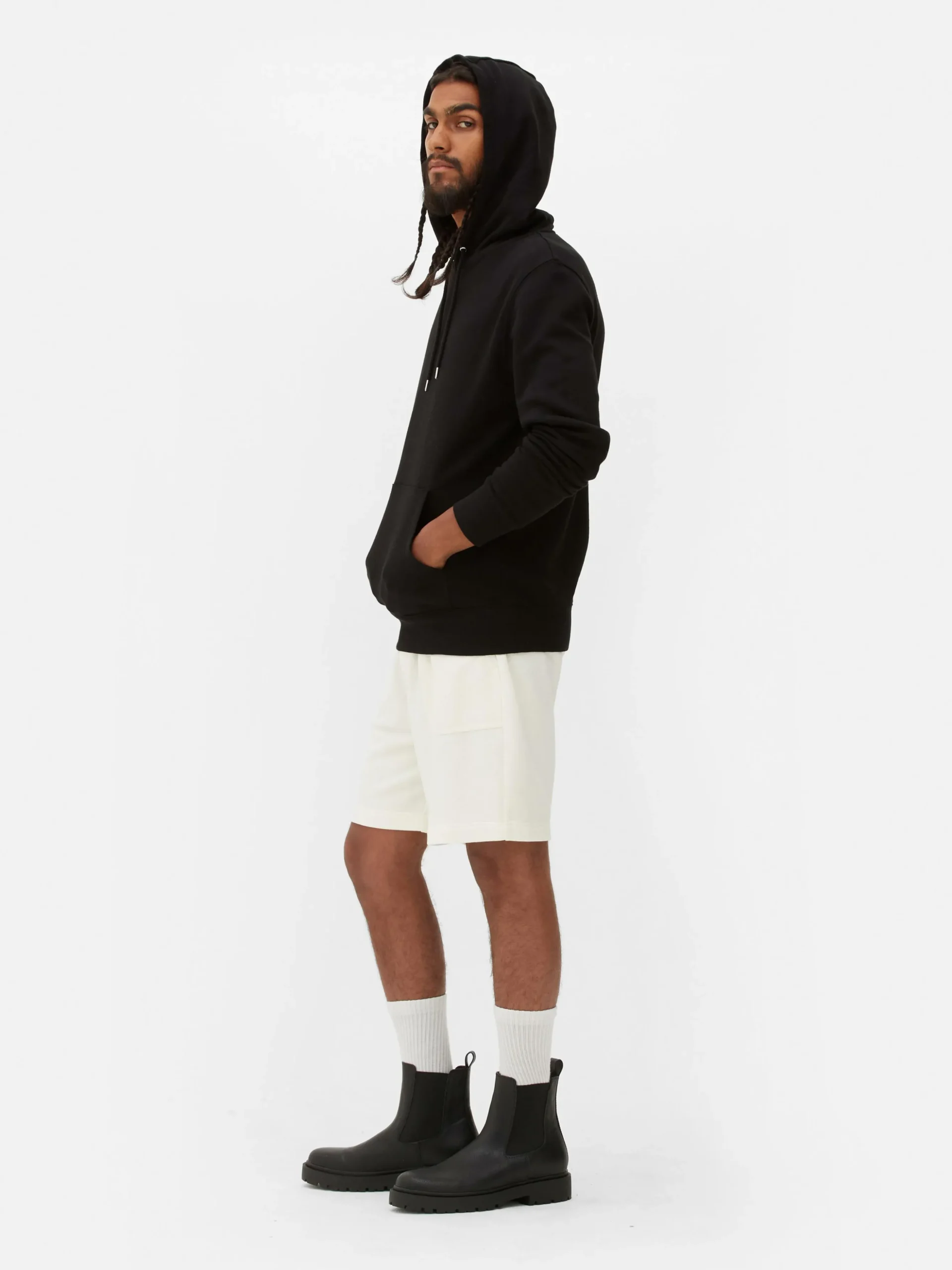 Sudadera Con Capucha De Corte Recto Essential