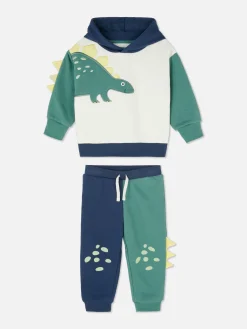Sudadera Con Capucha Y Joggers De Dinosaurios