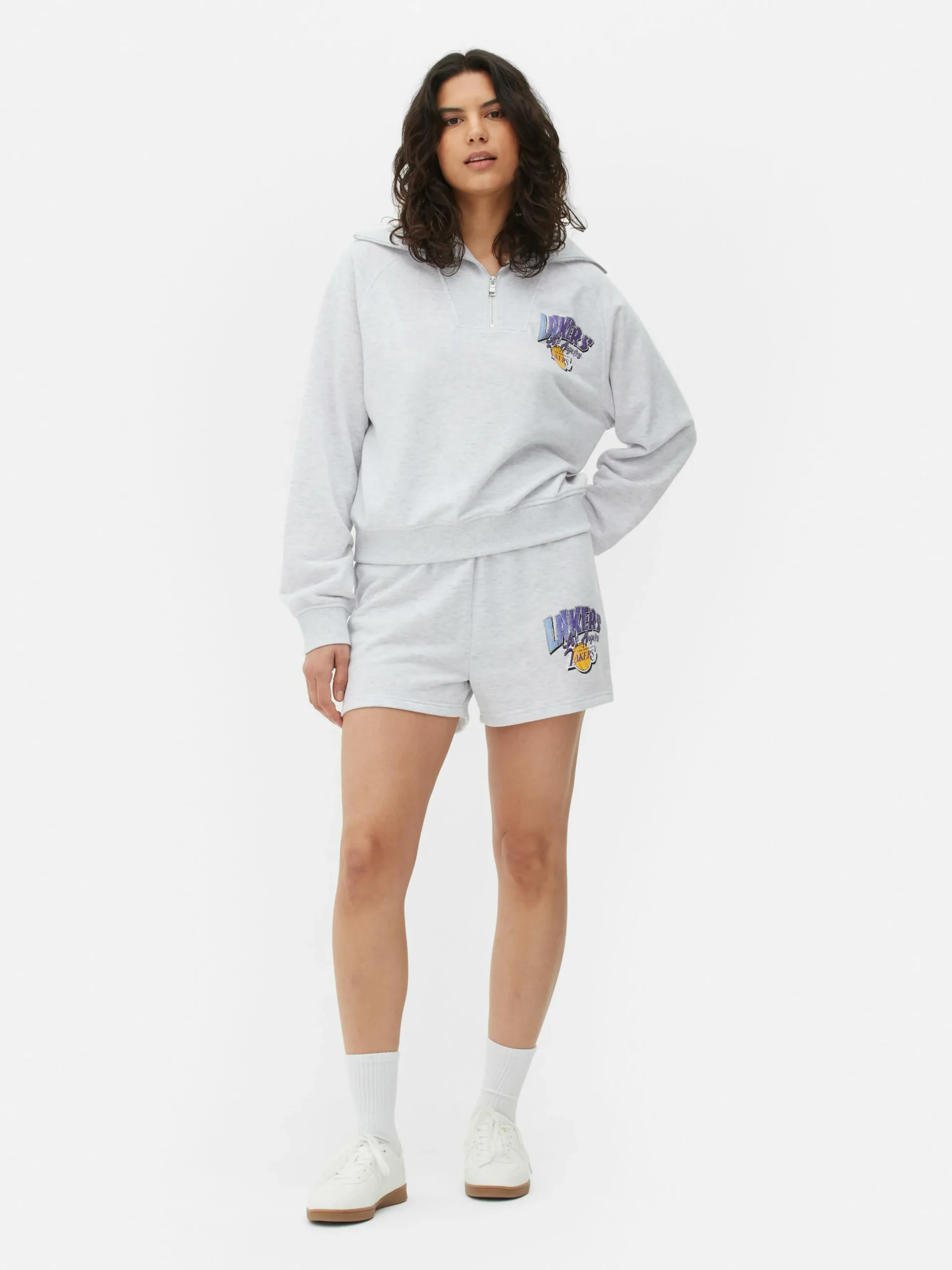Sudadera Con 1/2 Cremallera De Los Lakers De La NBA