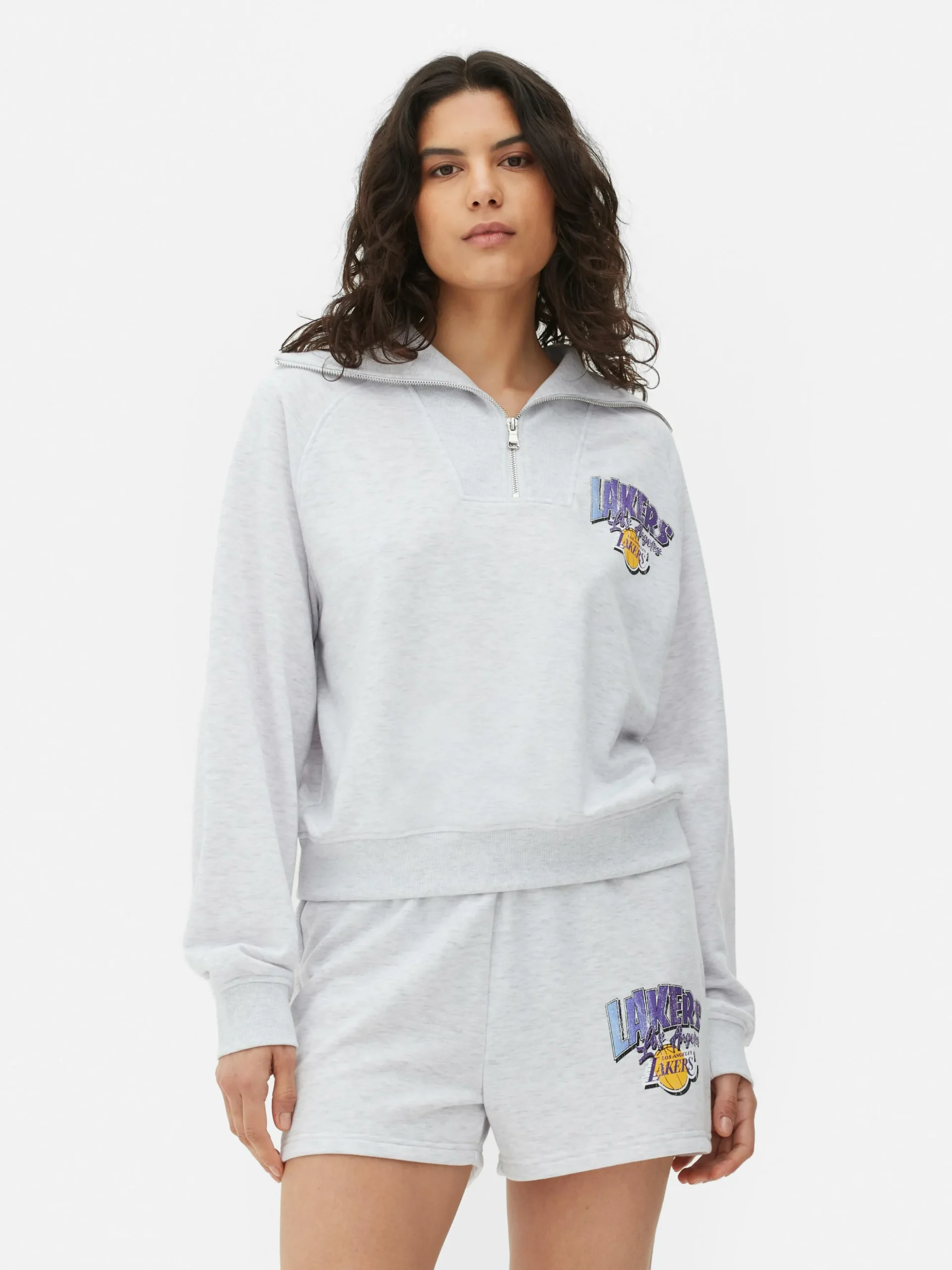 Sudadera Con 1/2 Cremallera De Los Lakers De La NBA
