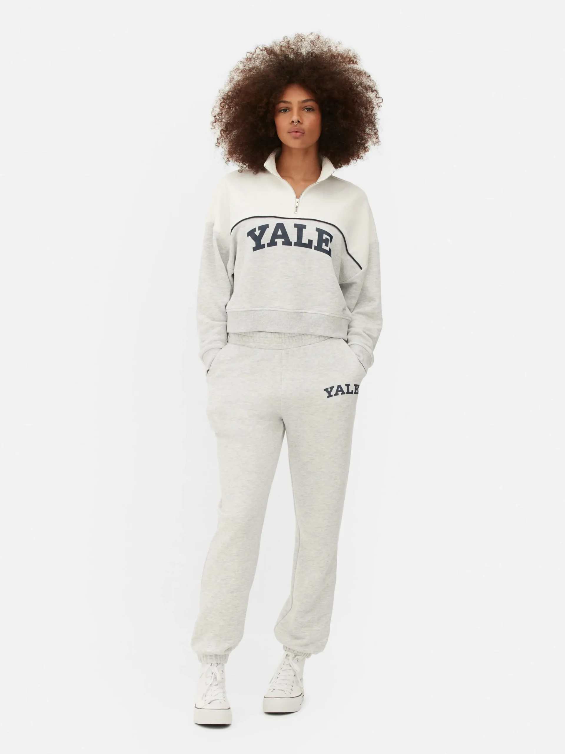 Sudadera Con Cremallera De Un Cuarto «Yale»