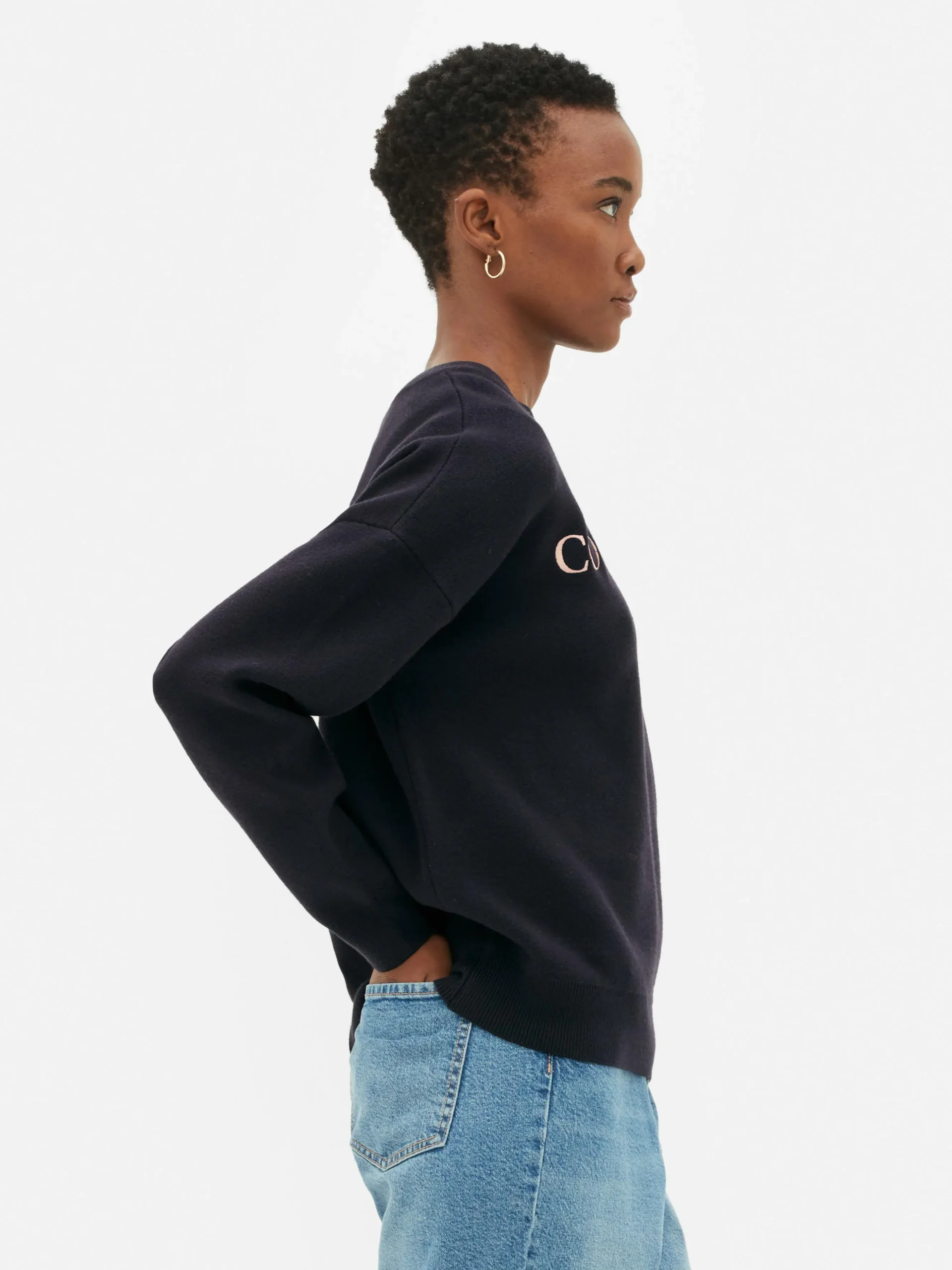 Sudadera Con Mensaje En El Pecho