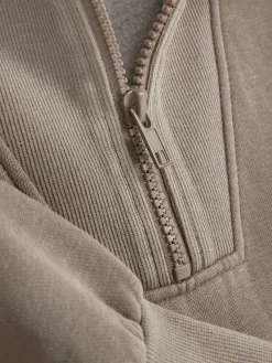 Sudadera De Cuello Alto Y Lavado ácido