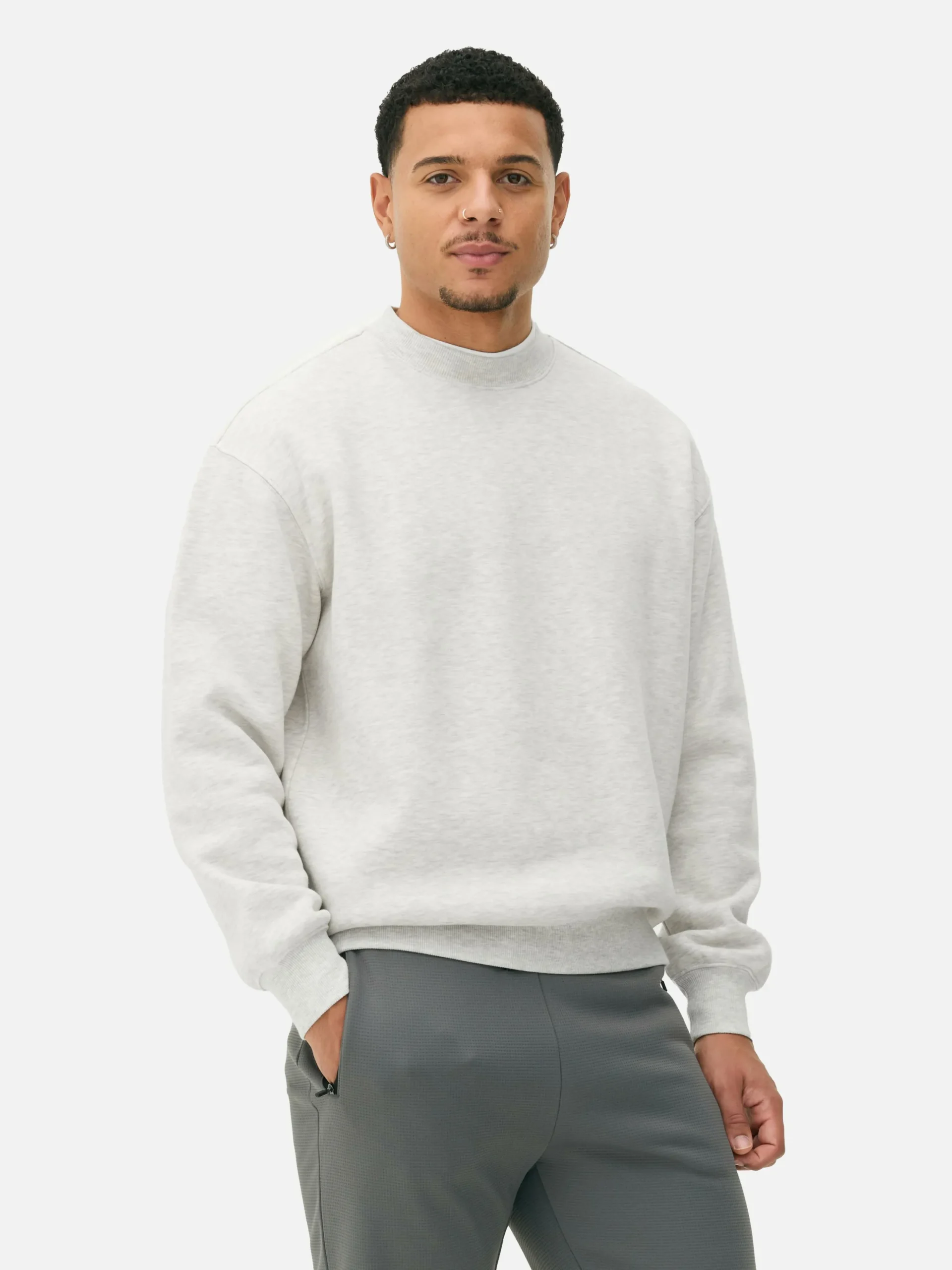 Sudadera De Cuello Redondo Extragrande