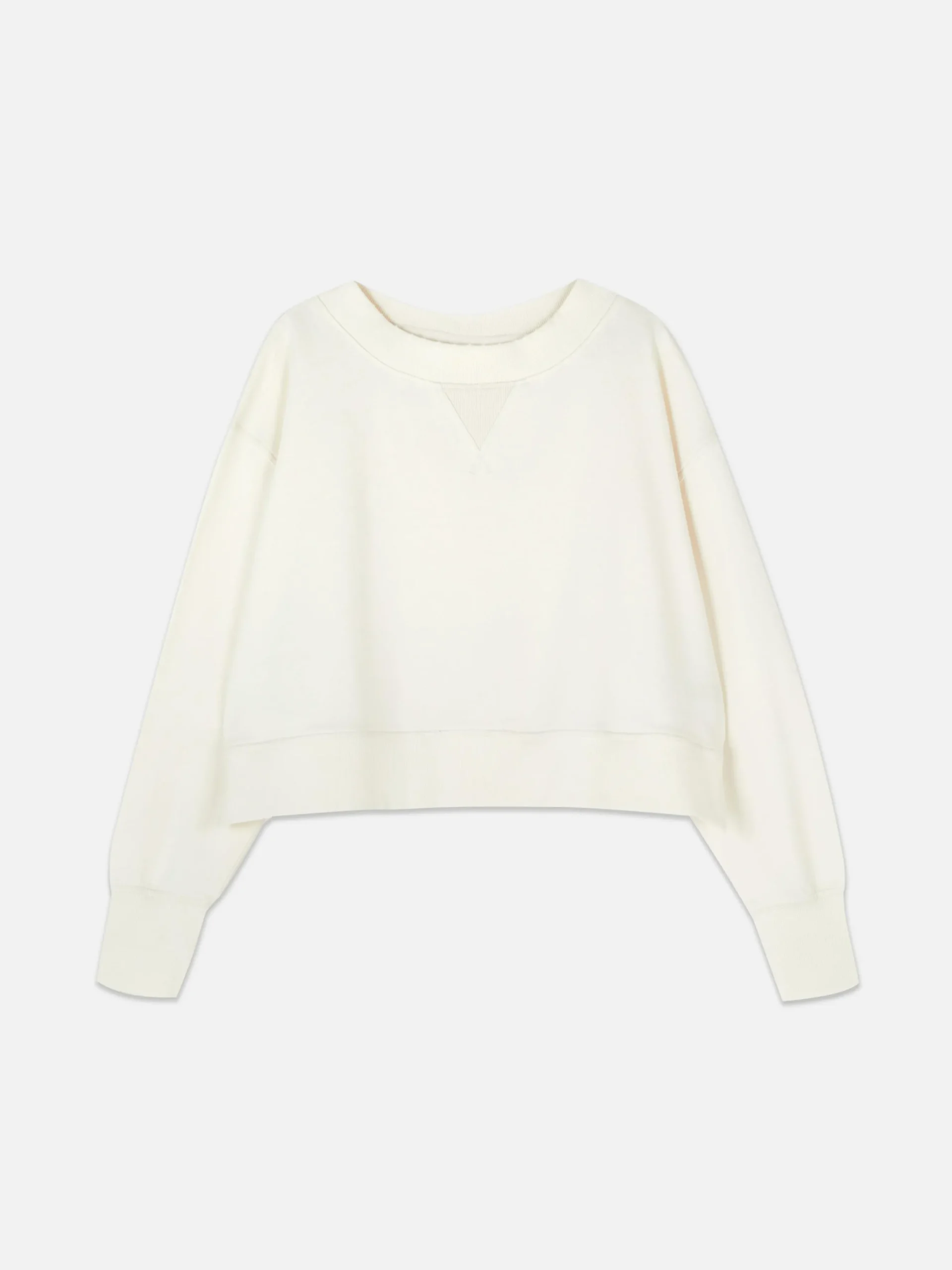 Sudadera De Cuello Redondo Y De Corte Cuadrado
