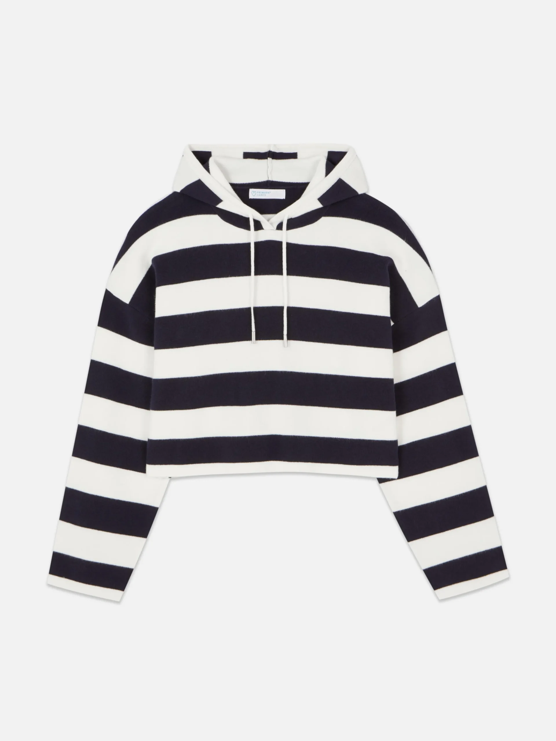 Sudadera De Punto A Rayas Con Capucha