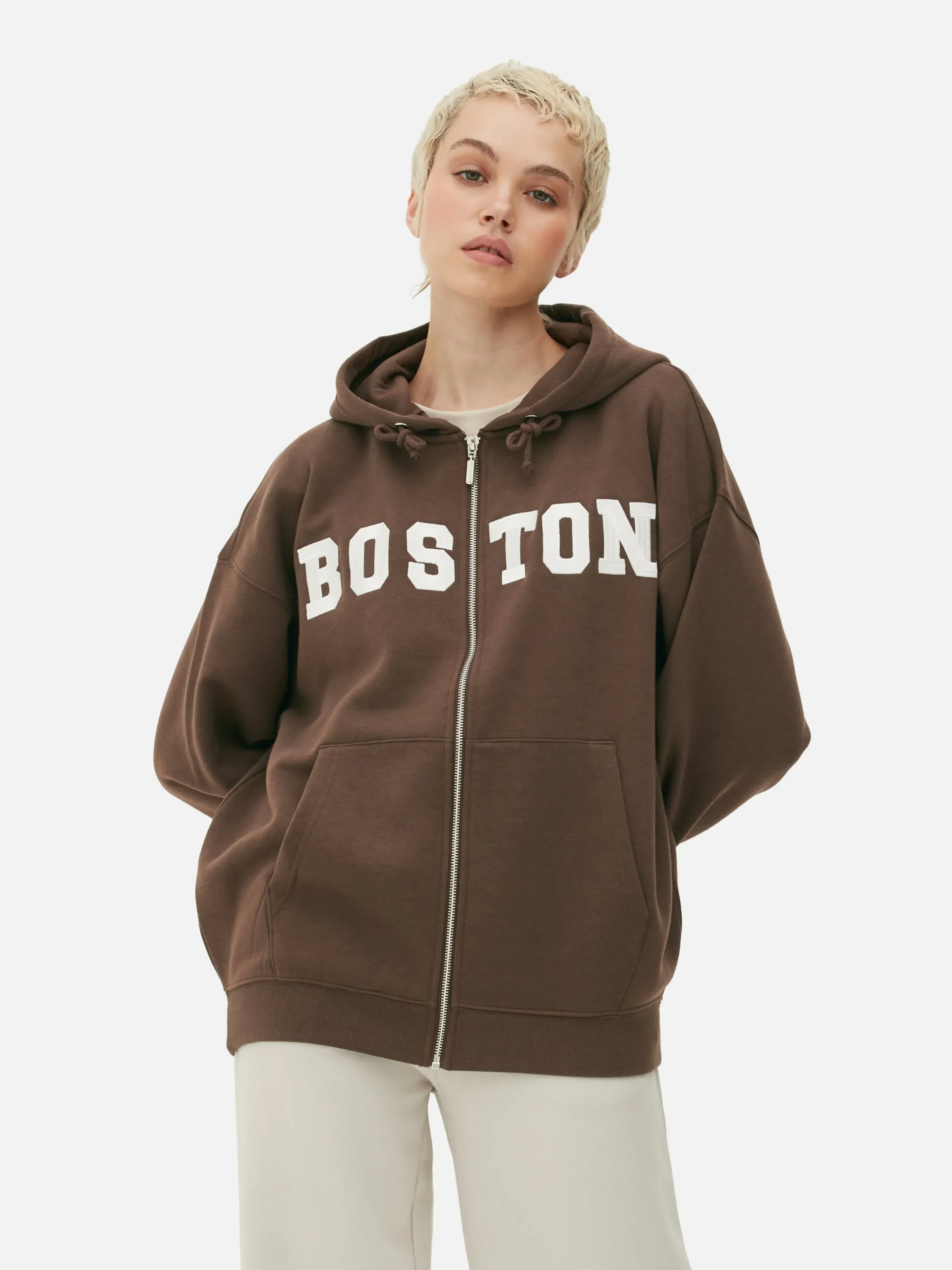 Sudadera Extragrande Con Capucha Y Cremallera