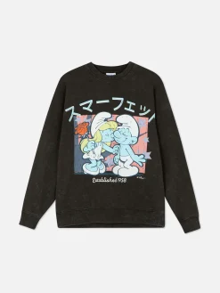 Sudadera Extragrande Con Estampado De Los Pitufos