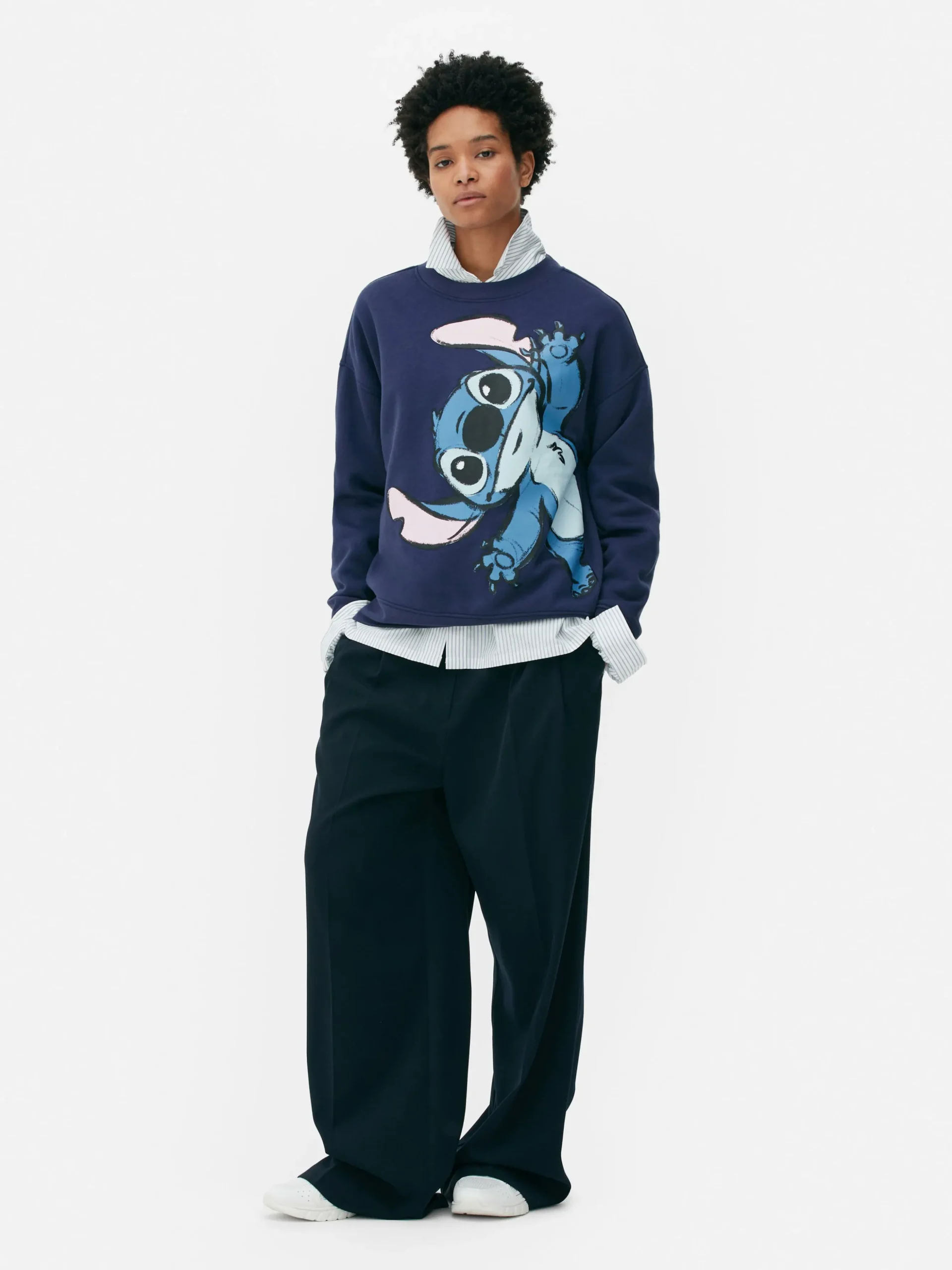 Sudadera Holgada De Stitch De Disney