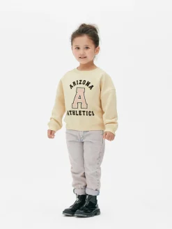 Sudadera Universitaria Con Inicial De Bouclé