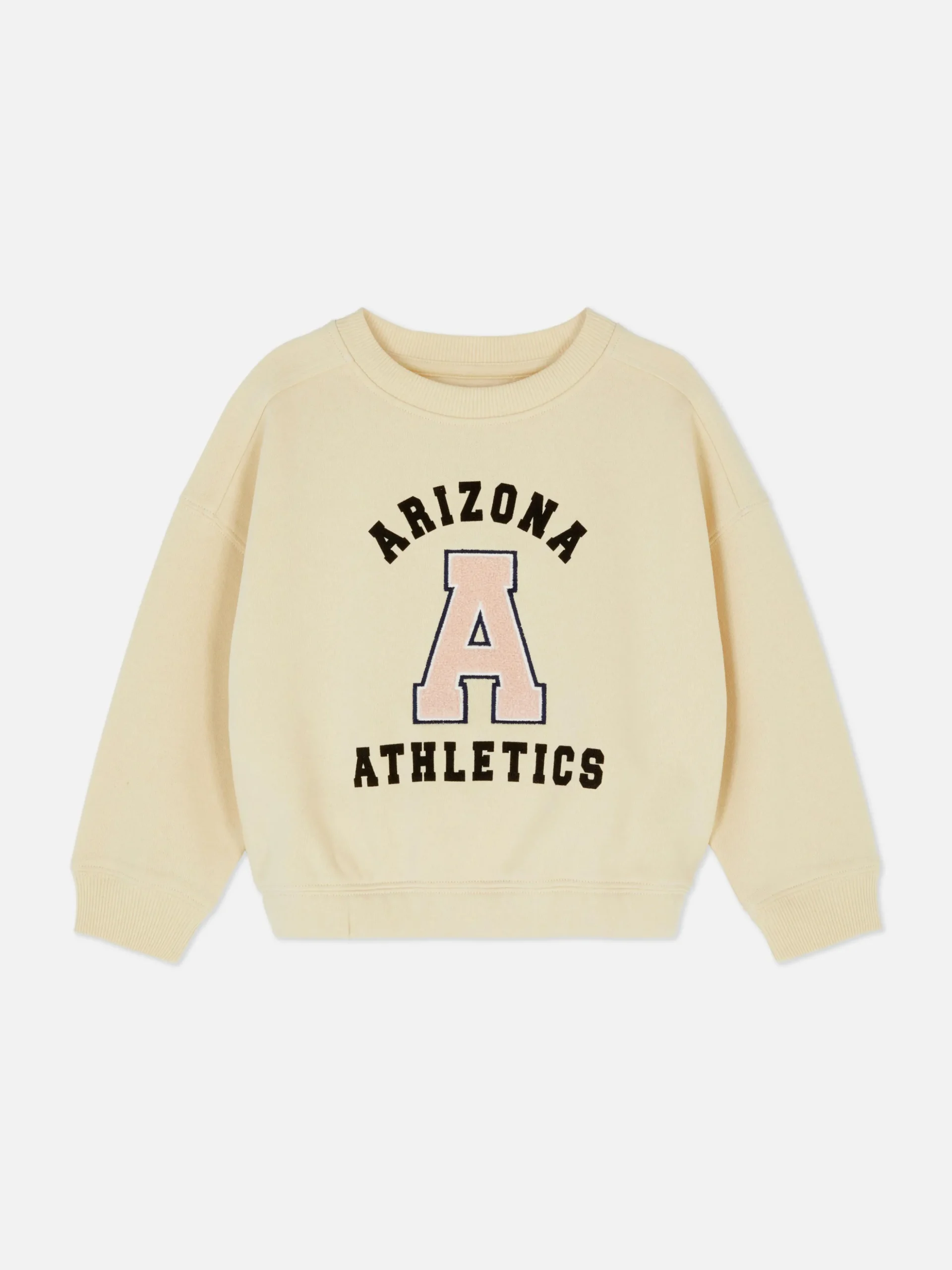 Sudadera Universitaria Con Inicial De Bouclé