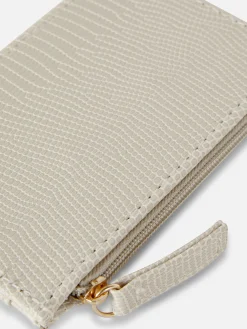 Tarjetero Con Textura De Piel De Serpiente