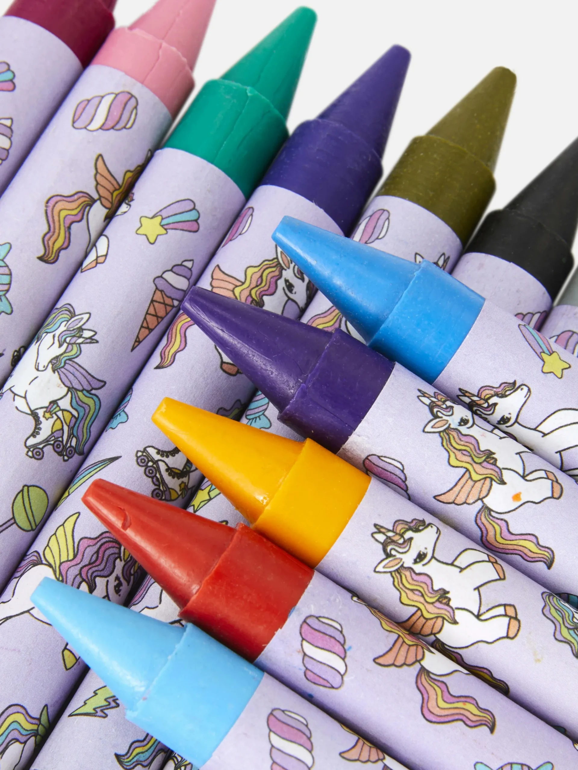 Tubo De Ceras De Colores Con Motivo De Unicornio