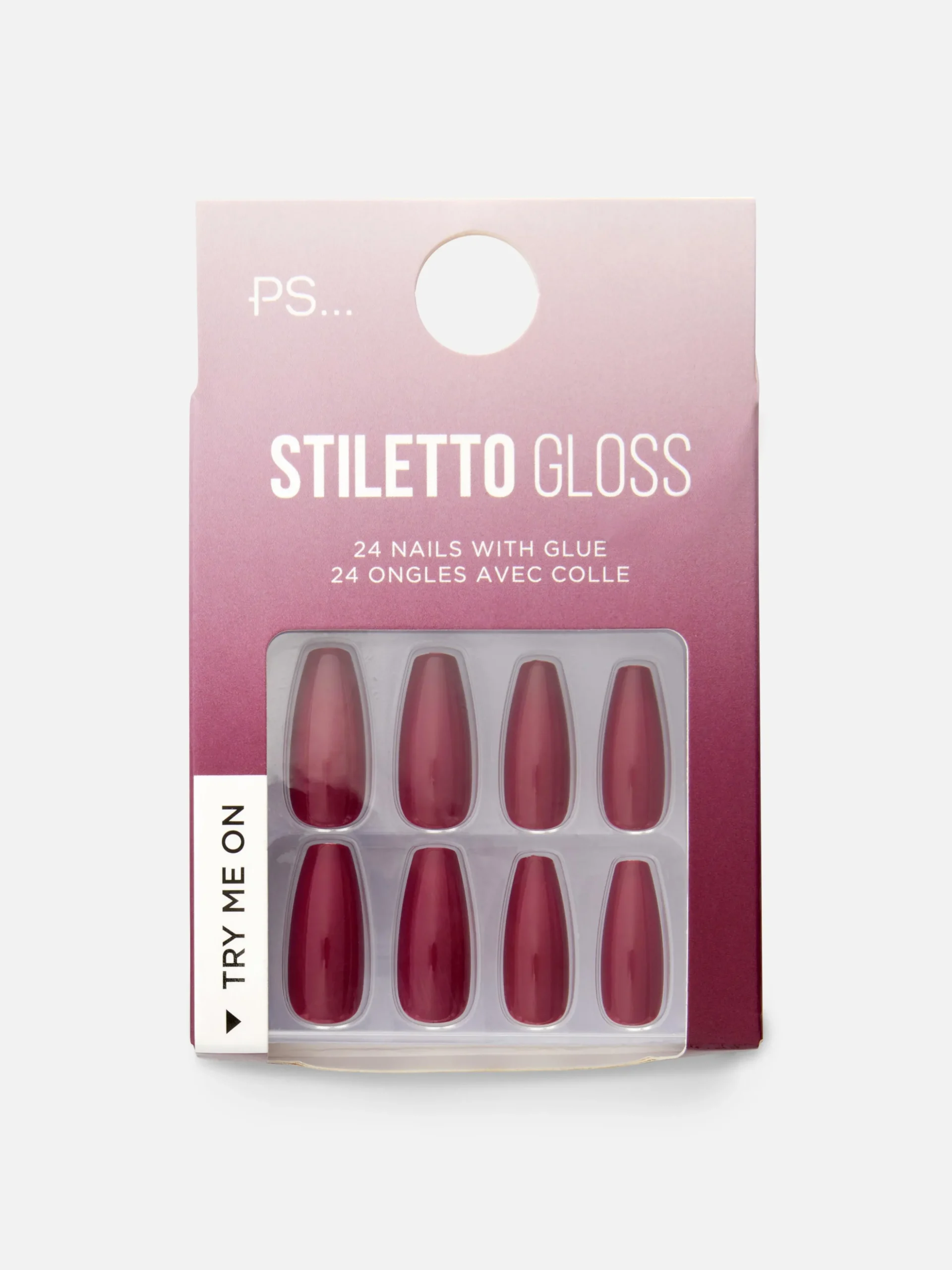 Uñas Postizas Brillantes Puntiagudas De PS...