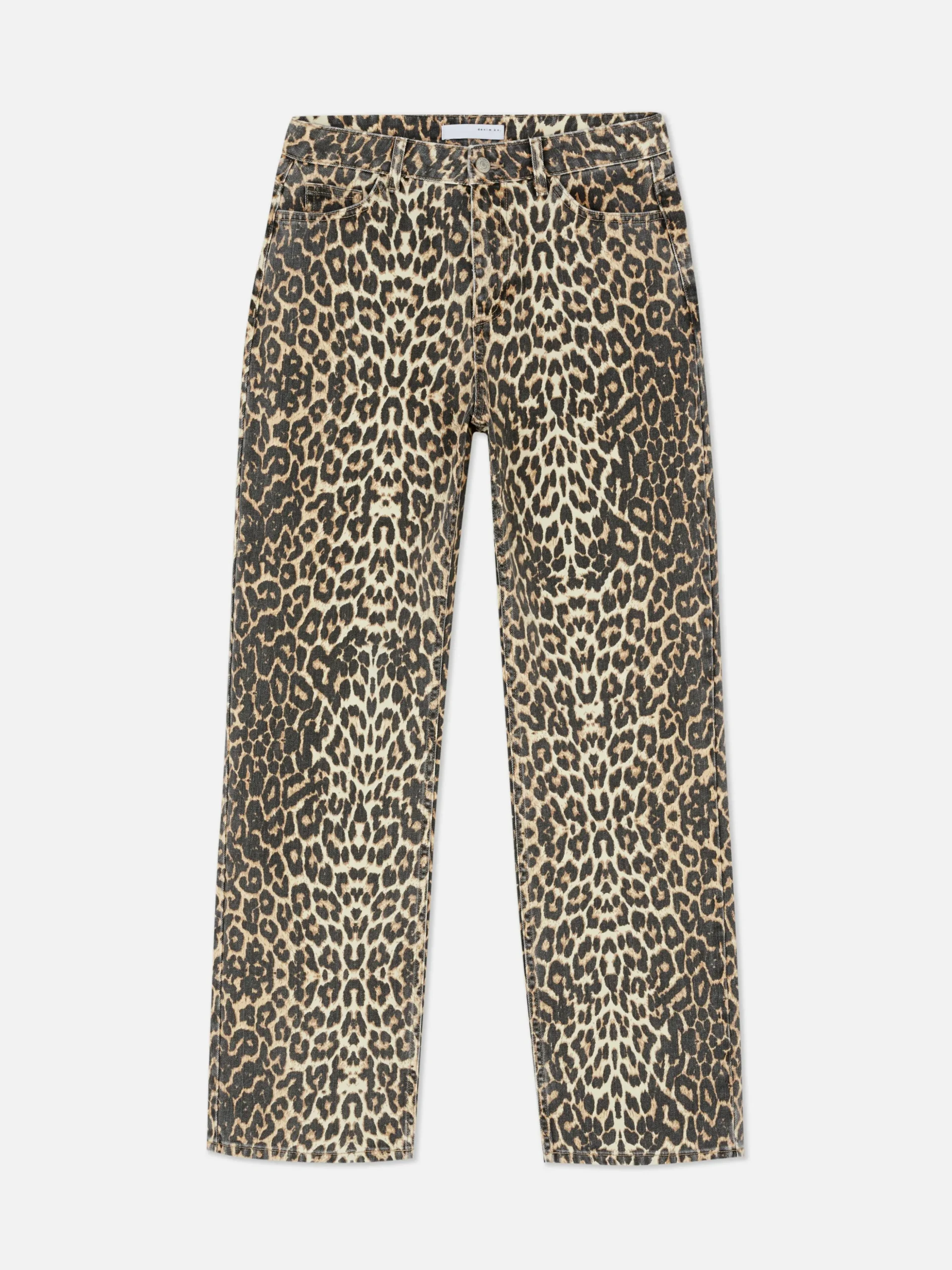 Vaqueros Con Estampado De Leopardo