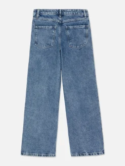 Vaqueros De Pernera Ancha Con Strass