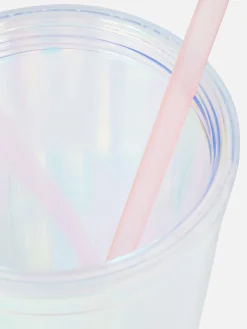 Vaso Con Pajita