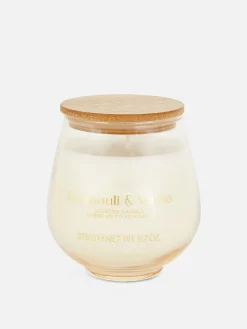 Vela Aromática En Recipiente De Vidrio Curvado