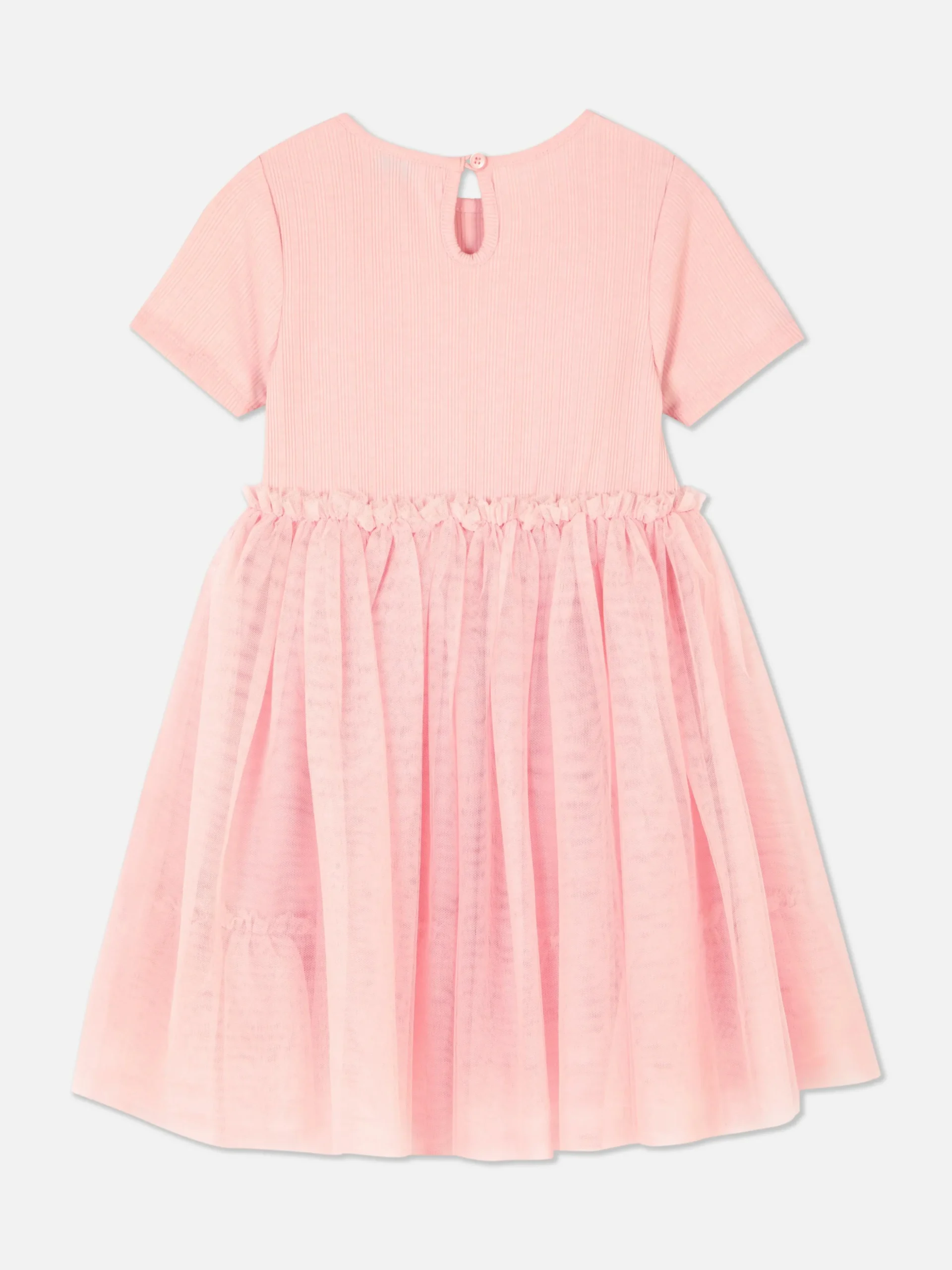 Vestido Acanalado Con Tutú