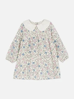 Vestido Con Estampado Floral Y Cuello