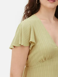Vestido Corto De Manga Corta
