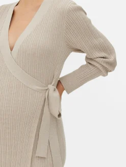 Vestido Cruzado De Premamá De Largo Midi