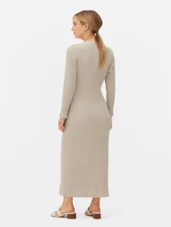 Vestido Cruzado De Premamá De Largo Midi