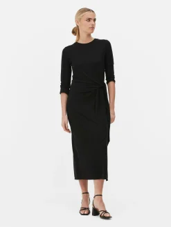 Vestido De Punto Con Lazo De The Edit