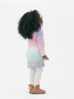 Vestido De Punto Con Unicornio Y Pantis A Juego