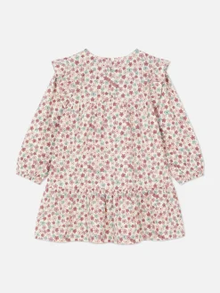 Vestido Floral Con Volantes