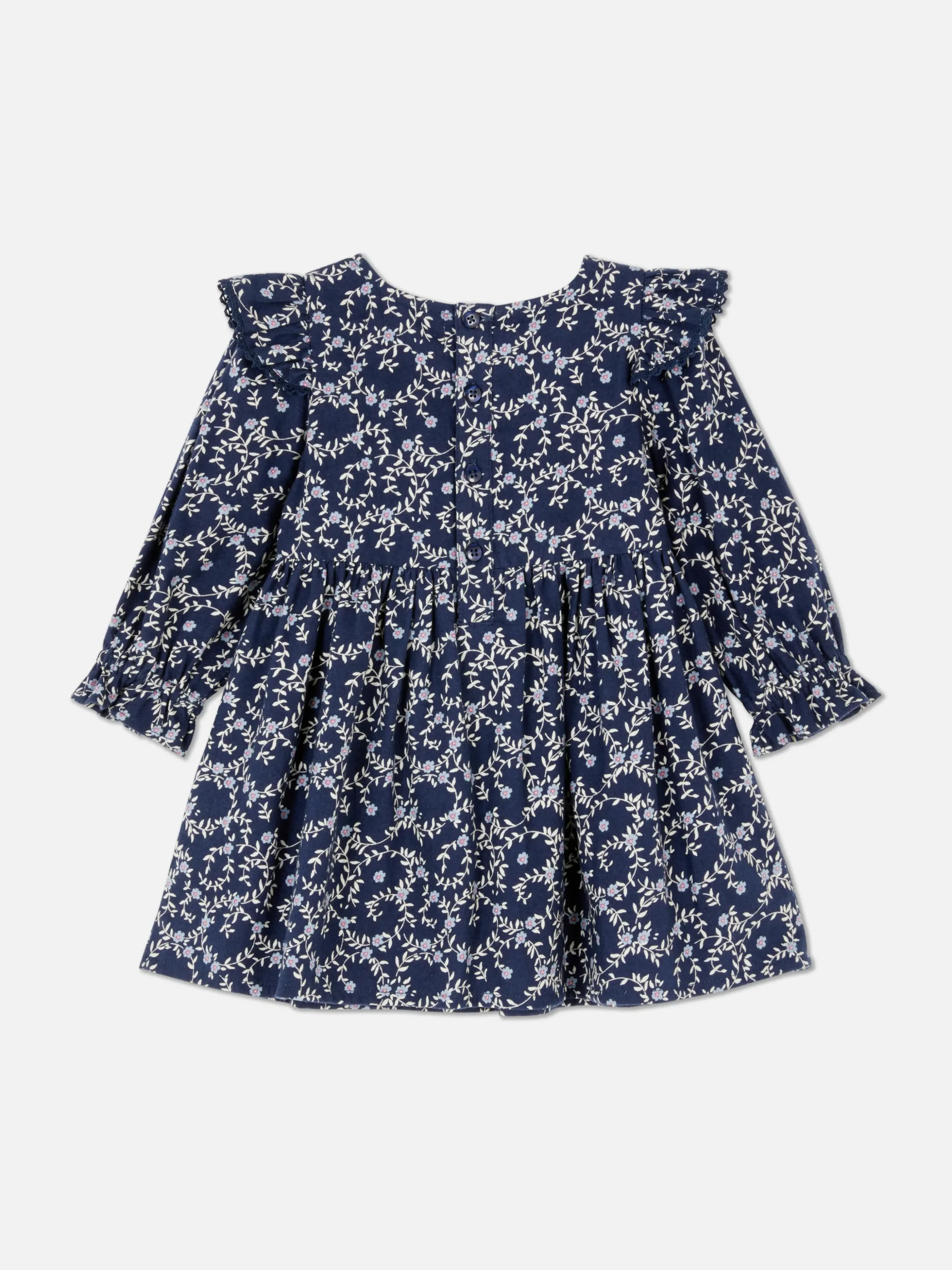 Vestido Floral Con Volantes