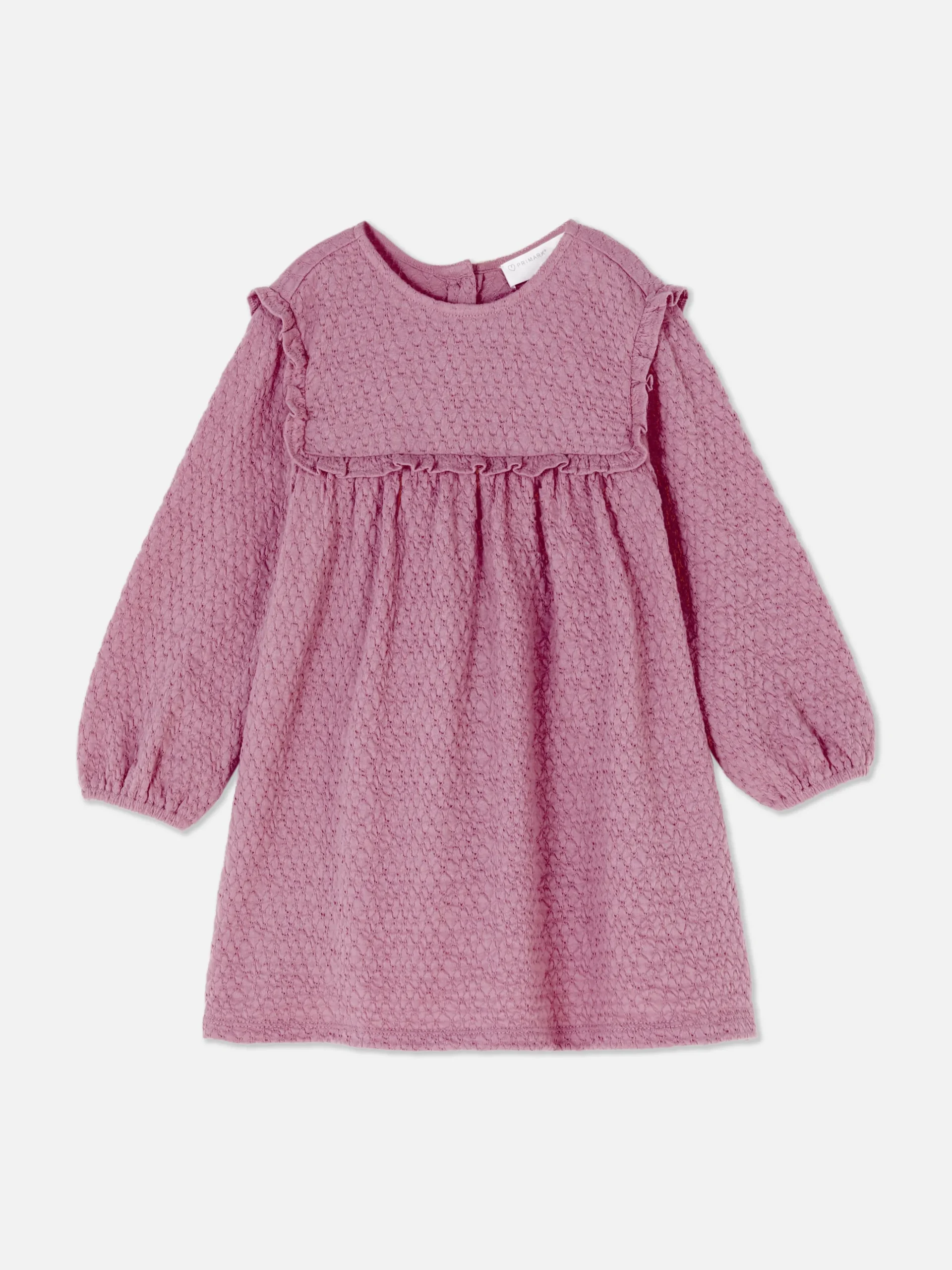 Vestido Fruncido Con Volantes