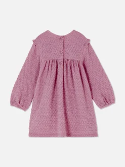 Vestido Fruncido Con Volantes