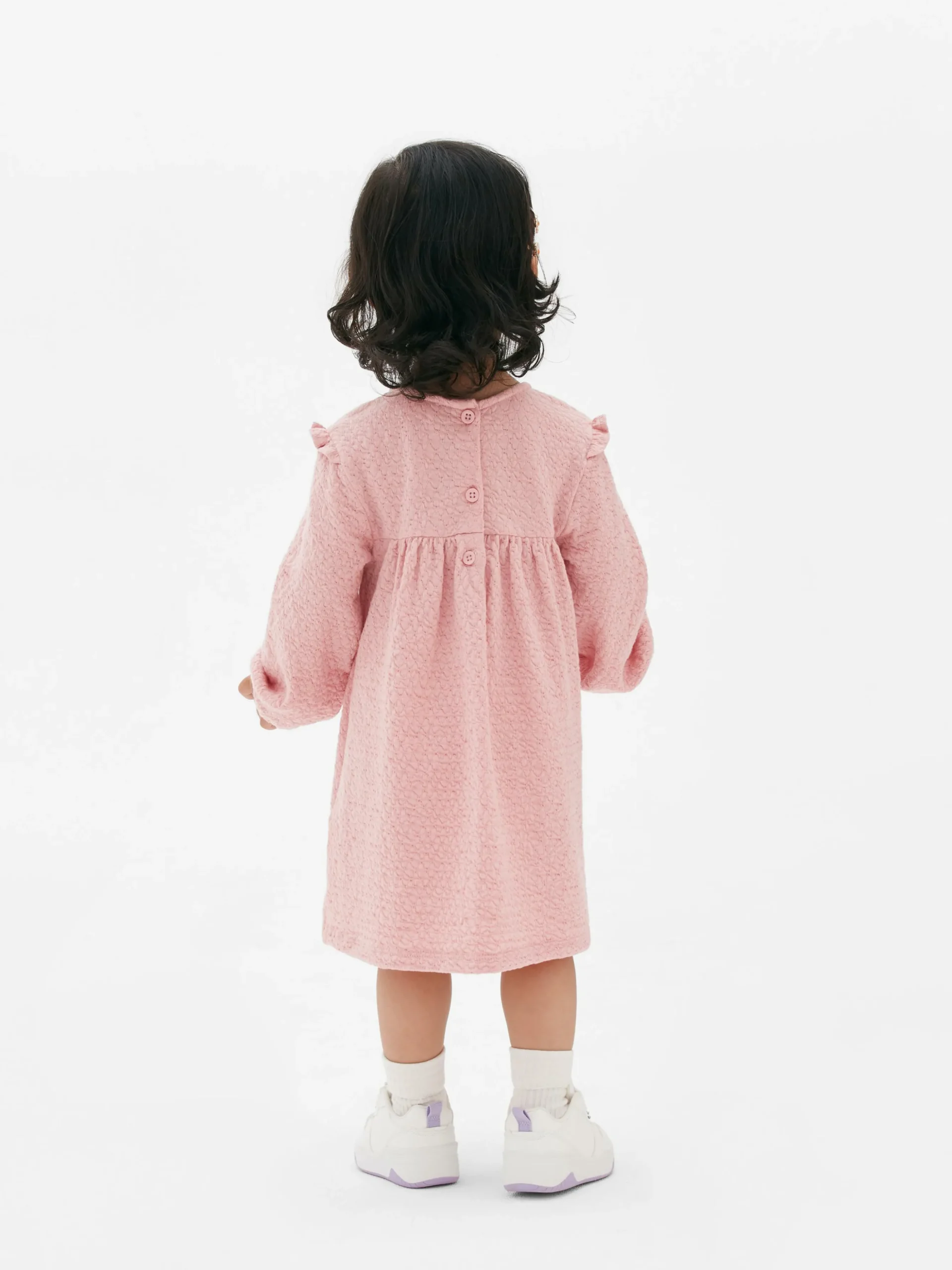 Vestido Fruncido Con Volantes