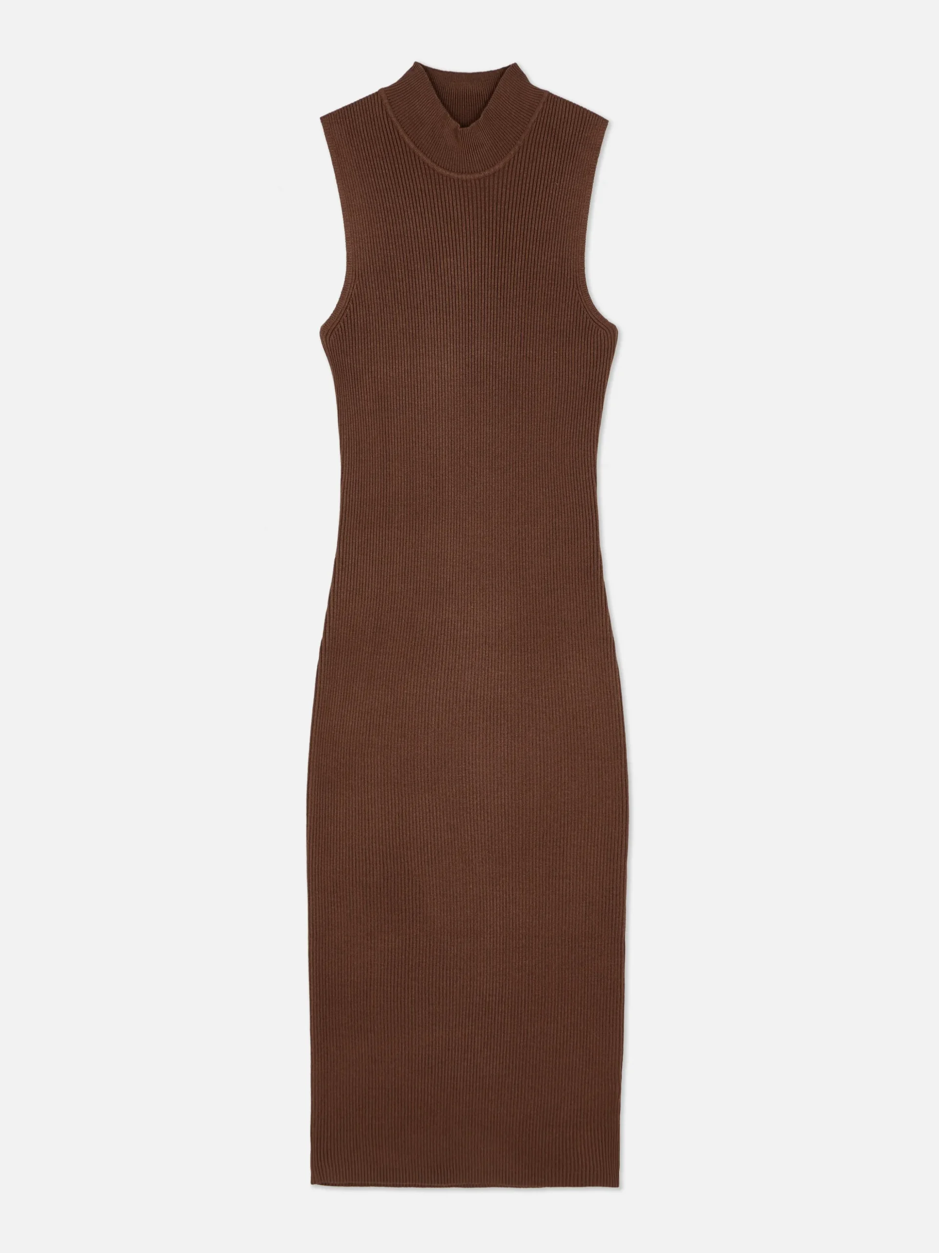 Vestido Midi De Punto Sin Mangas