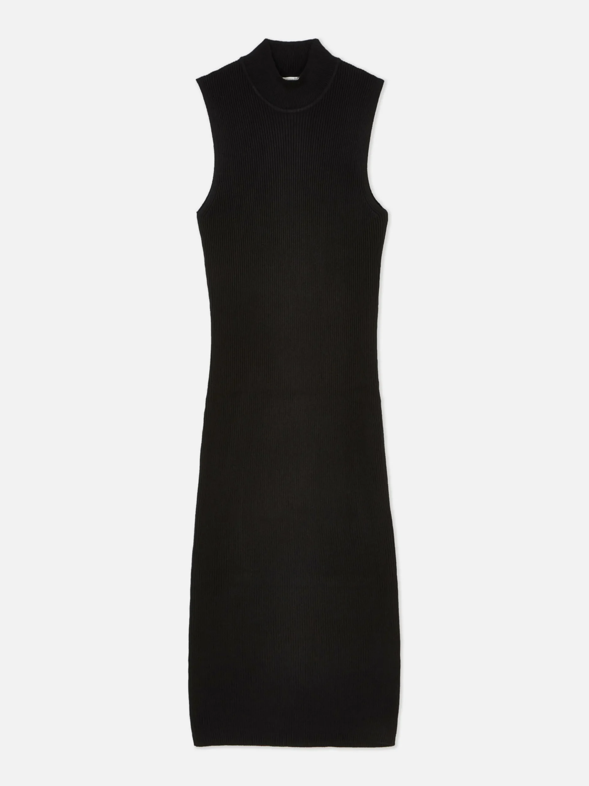 Vestido Midi De Punto Sin Mangas