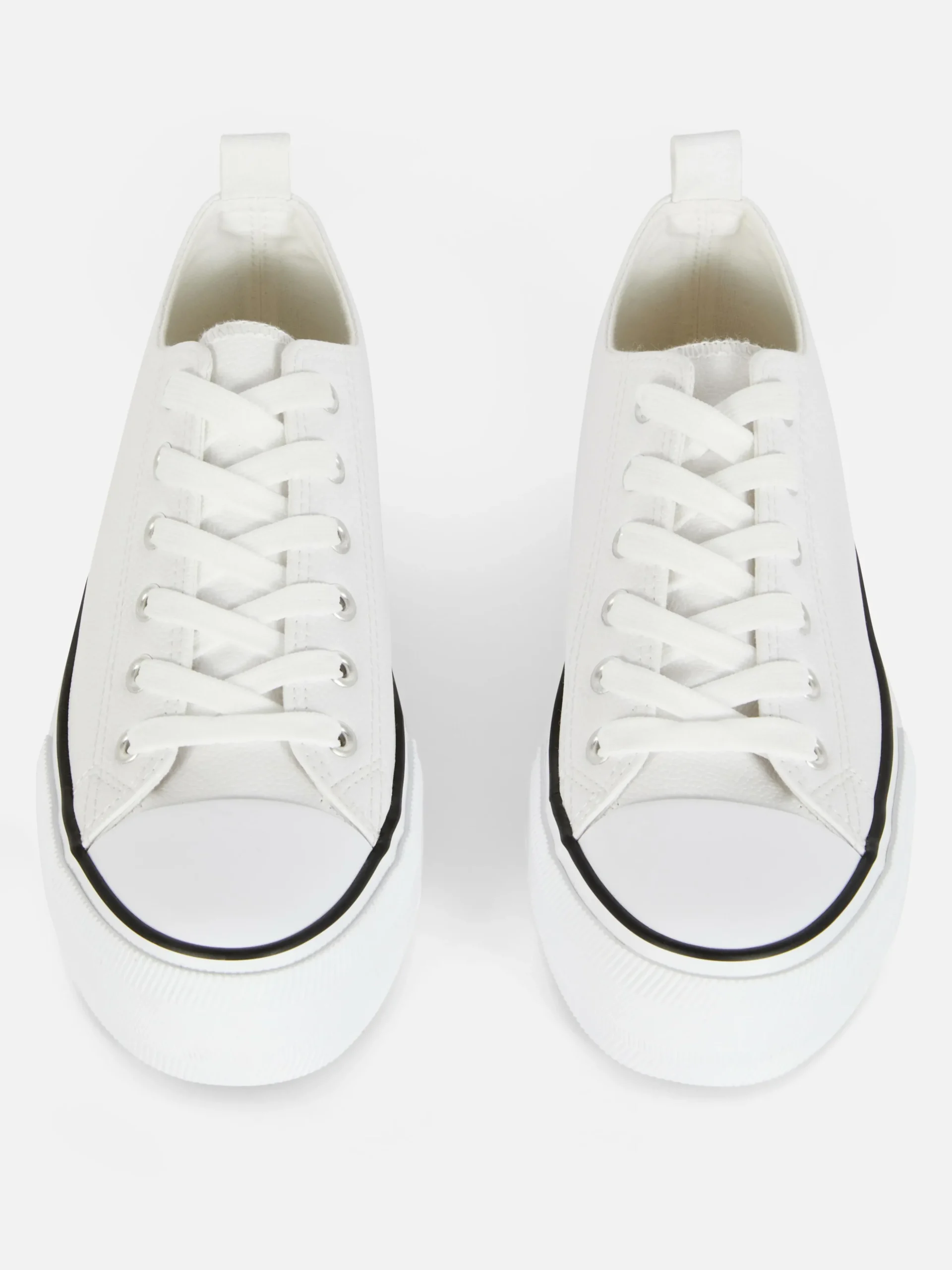 Zapatillas Bajas De Plataforma En Piel Sintética